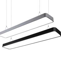 Boyid - Nouveau design moderne - Luminaire suspendu carré linéaire pour chambre à coucher - Lustres LED - 6000K - Lumière du jour - Salle de loisirs - Salle de réunion