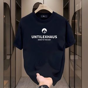 T-<span class=keywords><strong>shirt</strong></span> décontracté pour homme tendance 2026, impression de haute qualité, coton pur, doux pour la peau, confortable - Product Image 5