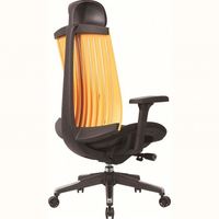 Chaise de bureau bon marché en maille 3D avec accoudoir réglable et appui-tête Chaise élévatrice orange Vieitor Italie
