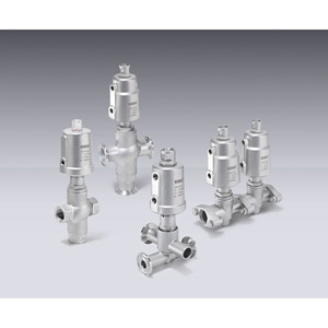 วาล์วปรับมุมสามทางแบบนิวเมติก ESG สแตนเลส DN15DN20DN25 แบบเกลียว สำหรับควบคุมน้ำ - Product Image 1