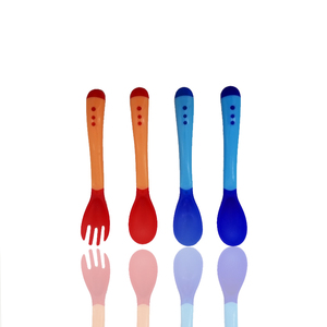 Ensemble de cuillères et fourchettes en <span class=keywords><strong>Silicone</strong></span> à couleurs variables - Product Image 1