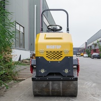 Petit compacteur à rouleaux à double tambour Offre Spéciale pour les travaux sur site Mini compacteur routier 1,5 tonne avec double tambour