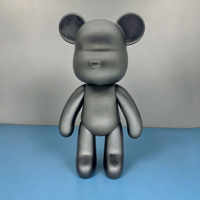 Kit d'art populaire de haute qualité pour figurines en vinyle souple DIY, thème Ours Fluide, pour soirées romantiques, couples et cadeaux de remerciement pour activités