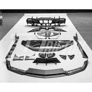 ชุดแต่งสปอยเลอร์กันชนหน้าคาร์บอนไฟเบอร์แบบมองเห็นได้ MSY Style Revuelto สำหรับชุดแต่ง Lamborghini Revuelto - Product Image 5