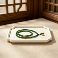 Plateau de présentation de luxe en jade chinois, plateau de visualisation de pierres précieuses pour bracelets en jadéite et agate, et perles Wenwan, plateau à bijoux haut de gamme