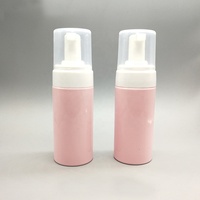Bouteille de lavage des mains en PET rose HengMeiRui avec pulvérisateur à pompe 30ml/50ml/60ml Boîte d'emballage transparente