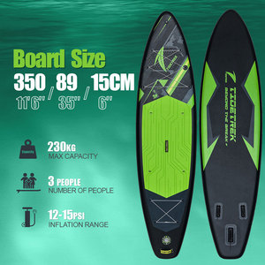 กระดานแพดเดิลบอร์ดเป่าลม TIDETREK 350 ซม. แบบกำหนดเองได้ คุณภาพสูง พร้อมเบาะนั่งแบบคายัค กระดานแพดเดิลบอร์ดแบบนุ่ม ISUP - Product Image 3