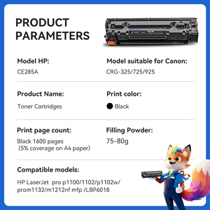 <span class=keywords><strong>Cartouche</strong></span> de toner compatible ASSEEL CE285A CE285X CE285XL 85A 85X CRG-925/725/325/125 pour imprimantes Canon LBP6030B 6030W LBP6000 - Product Image 2