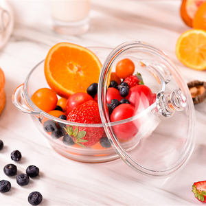 En gros Transparent Résistant À La Chaleur Accepter Four À Micro-ondes Pot En Verre Soupe Salade Nouilles Bol De Chauffage Spécifique Bol - Product Image 2