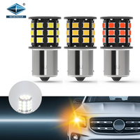 Señales de giro de alta calidad LED P21W 2835 33smd luces de freno estroboscópicas 850LM T25 S25 1156 T20 bombilla de luz de coche sistema de iluminación automática