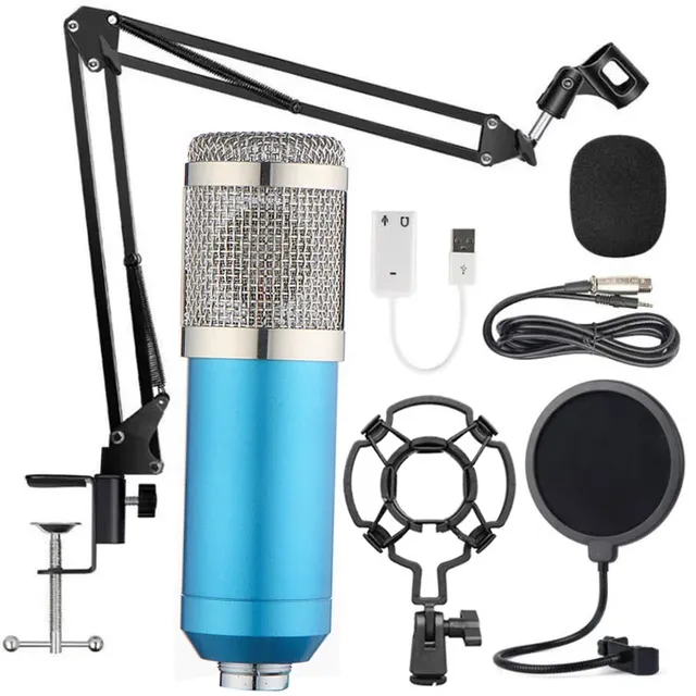 Wholesale Bm800 Handheld Wireless Metal Condenser Microphone Professional Studio Microphone