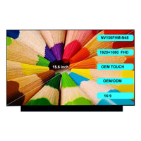 Layar laptop NV156FHM-N48 BOE baru original ultra tipis 15.6 inci, antarmuka eDP, layar LCD TFT laptop, panel layar sentuh LED TV