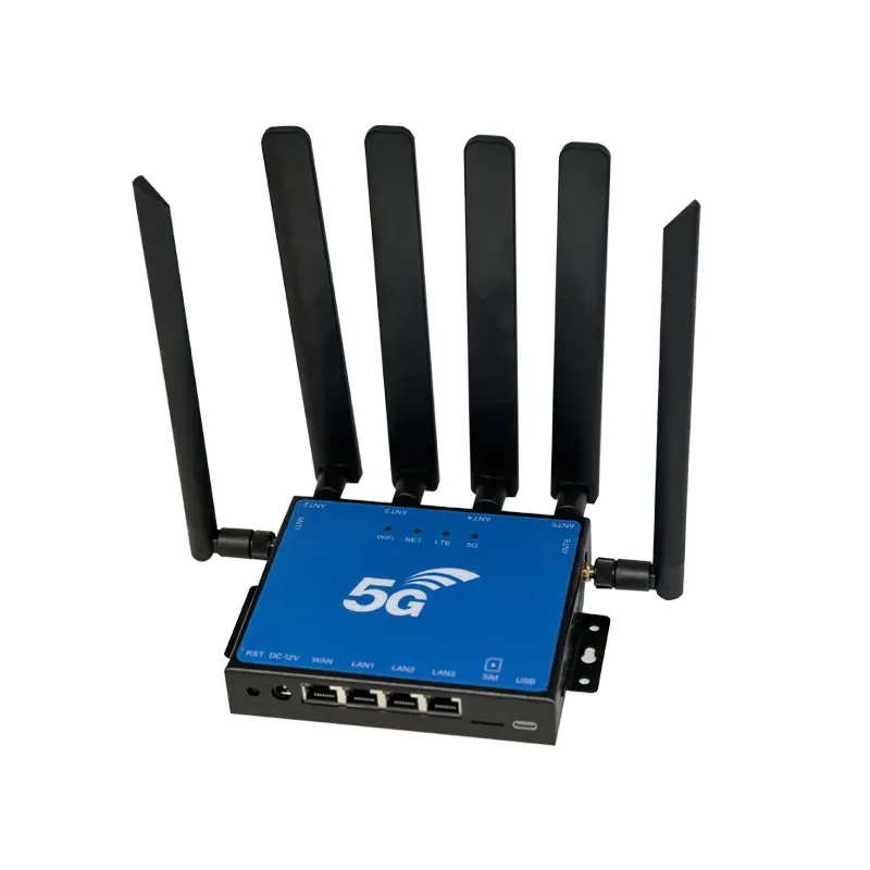 5G Router Draadloze Simkaart Wifi 4 Lan Poort 4G Lte Multi Antennes Industriële Router Modem Cpe Routers