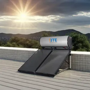 मध्य पूर्व बाजार के लिए 300 लीटर दबाव फ्लैट प्लेट सौर बॉयलर गर्म पानी हीटर गीजर प्रणाली