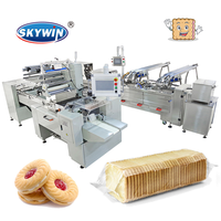 Ligne de production de biscuits sandwichs à la crème haute vitesse, machine de remplissage simple/double couche pour la fabrication de biscuits sandwichs croustillants