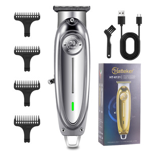 เครื่องตัดผมไฟฟ้าสำหรับผู้ชาย Hatteker HT-6131 แบบชาร์จได้ สีเงิน - Product Image 1