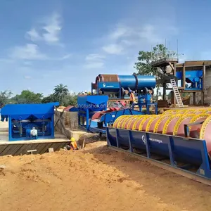 Uganda 100TPH Complete Ore Concentration Gravity Separator Equipment Used For Cassiterite Tin Ore Processing Plant