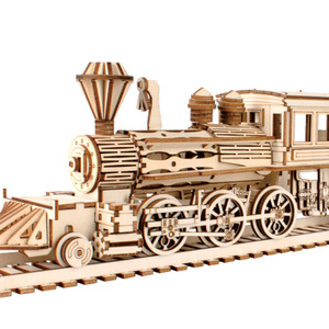 Bằng Gỗ Nghệ Thuật Trang Trí 3D Câu Đố Sáng Tạo Tàu Hơi Nước Mô Hình-Gỗ Thủ Công Mỹ Nghệ DIY Trang Trí Nội Thất - Product Image 2