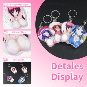 Llavero transparente de dibujos animados, alfombrilla de ratón con forma de ratón para juegos 3D, alfombrilla de teclado pequeña con protector de muñeca - Product Image 2