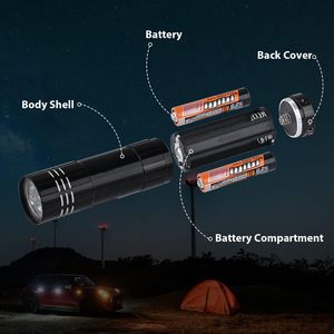Giá rẻ đèn pin Quà Tặng 9-Led <span class=keywords><strong>Mini</strong></span> Đèn pin hợp kim Nhôm xách tay đèn pin Spotlight với biểu tượng tùy chỉnh - Product Image 5