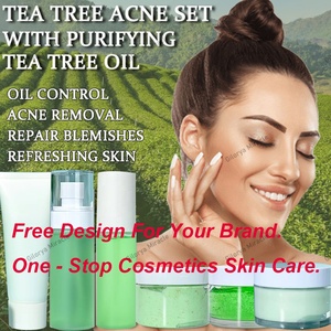 Sans étiquette, élimine les impuretés, les cicatrices d'acné, les imperfections, les points noirs, révèle une peau plus lumineuse et plus saine, traitement de l'acné, ensemble de soins de la peau à l'huile d'<span class=keywords><strong>arbre</strong></span> à thé - Product Image 5