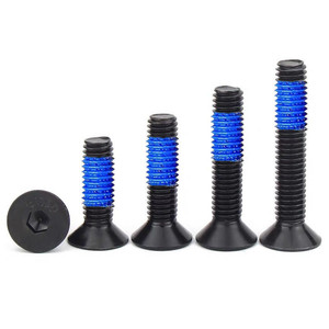 Tornillo <span class=keywords><strong>Allen</strong></span> de Cabeza Plana con Rosca Autoblocante 4-40 6-32 8-32 10-24 1/4-20 M3-M8, Cabeza Avellanada, Acero Negro de Alta Calidad - Product Image 2