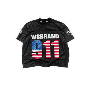 Camiseta unisex Oversize Fit 100% algodón Manga corta Malla 2 vías Algodón elástico Ropa unisex Camiseta - Product Image 2