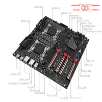 Motherboard LGA-2011 CPU X99 Daul, performa tinggi untuk Motherboard Desktop X99 E5 CPU X99-D8-MAX X99-MD8 X99-MD8-3