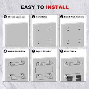 Support mural double pour entonnoirs, kit d'organisation pour entonnoirs de vidange de liquides avec support de rangement détachable pour gobelets à huile - Product Image 6