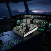 Controlador de aceleración MOZA MTP para PC para pilotos profesionales y entusiastas de simuladores de vuelo, 27 interruptores programables, ángulo máximo de rotación de 180°, inalámbrico
