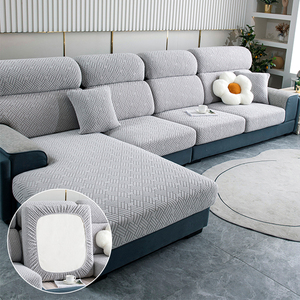Housse Canape elástico en forma de L fundas de sofá moderno seccional <span class=keywords><strong>Cubre</strong></span> sofá conjunto fundas de asiento para sofás 3 2 1 plazas sofás - Product Image 1
