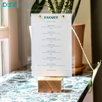 Usine DSP Vietnam : Menus en acrylique transparent de haute qualité et présentoirs en acrylique transparent haut de gamme personnalisés