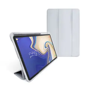 Üç katlı darbeye TPU Tablet kılıfı Ultra Flip deri Tablet kapakları Samsung Galaxy Tab S6 Lite için kalem yuvası var 10.4 inç