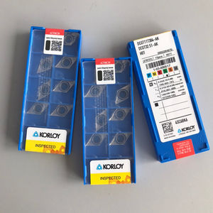 Insertos de Carburo de Tungsteno Originales DCGT11T304-AK H01 KORLOYS, Herramienta de Torneado Externo con Recubrimiento PVD, Personalizable OEM, Forma de Rombo - Product Image 3