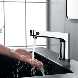 Commercial Hotel Sensor Faucets, with soap dispenser and Soap Liquid Reminder function infrared sensor faucets