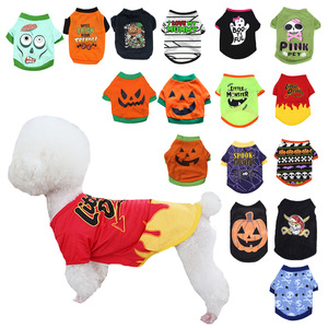Novedades, Disfraz Divertido de Halloween para Mascotas, Camiseta de Algodón Transpirable, Chaleco Decorativo para Perros - Product Image 1
