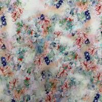 Tissu en coton imprimé floral aquarelle de qualité supérieure, léger et doux, popeline pour robe et jupe d'été pour femme
