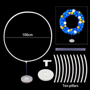 <b>Balloon</b> Ring air Ring <b>Balloon</b> Ring Shape Wedding Birthday Celebration Background Scene Layout Props Plastic Arch - Product Image 1