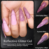 Vernis à ongles en gel UV/LED réfléchissant en gros, collection de 36 couleurs, vernis à ongles en gel pailleté diamant disco personnalisé