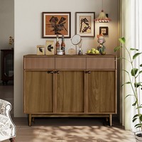 Armoire à chaussures française en bois massif de style médiéval meubles de maison pour l'entrée familiale salon porte de rangement buffet à chaussures