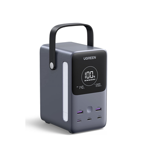 Cargador Portátil UGREEN 300W 48000mAh Banco de Energía con <span class=keywords><strong>5</strong></span> Puertos Pantalla Digital Inteligente Carga Rápida Iluminación Modo SOS Batería 153Wh - Product Image 1