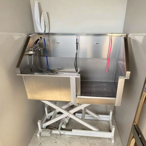 Bañera de Spa plegable de acero inoxidable 304 de fábrica, baño impermeable para el cuidado de mascotas para perros, gatos, cepillo de limpieza para mascotas, productos de baño - Product Image 4