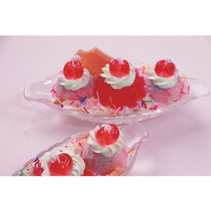 I046 Bougie parfumée en forme de <span class=keywords><strong>bateau</strong></span>, bougie pudding glacé d'été, bougies colorées attrayantes, petites bougies exquises - Product Image 6