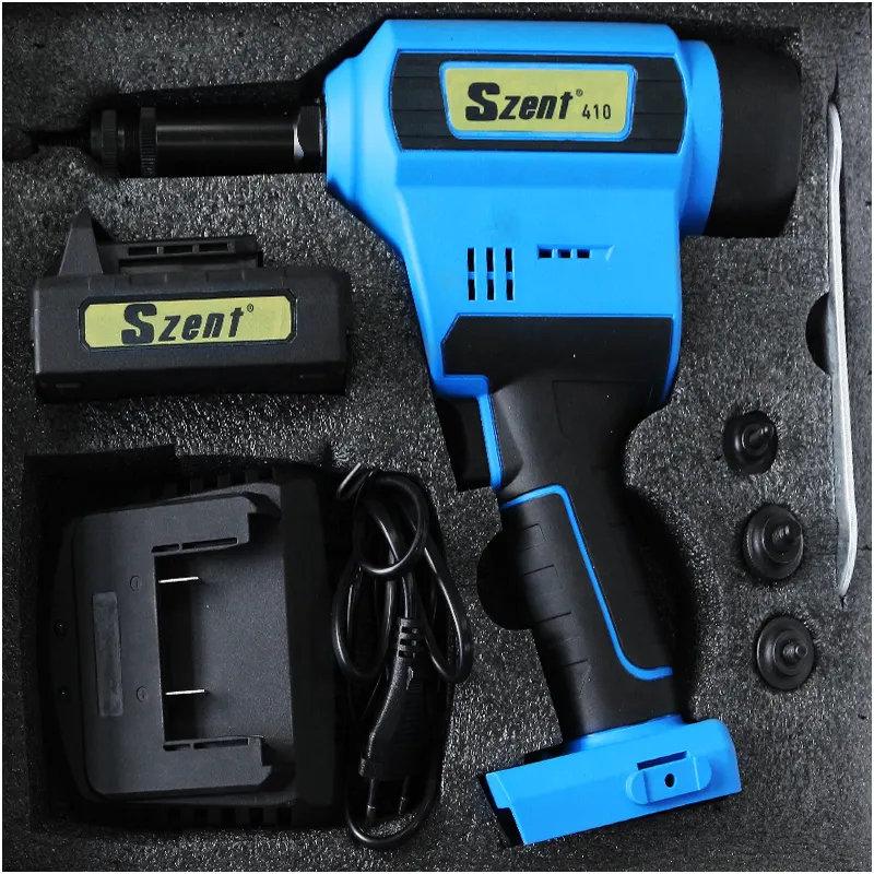 SZENT 410 18V elettrico Cordless litiumattery grande forza di trazione M3 a M10 automatico rivetto dado strumento pistola