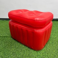 Seau à glace flottant gonflable 26L avec couvercle, PVC portable pour fête au bord de la piscine, plage, camping