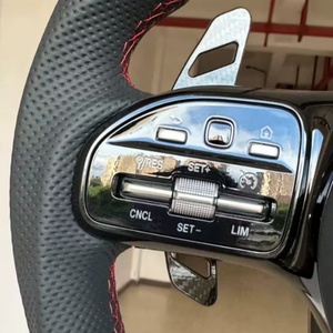 พวงมาลัยรถยนต์คาร์บอนไฟเบอร์สำหรับ Mercedes Benz W167 W205 W213 GT 63 C-Class G-Class GLA <span class=keywords><strong>AMG</strong></span> Style 2018-2023 - Product Image 2