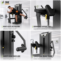 Máquina de Glúteos SK Glute Kickback: Equipo de Fuerza Selectorizado para Glúteos y Cadera, Directo de Fábrica, para Compradores Comerciales Globales de Gimnasios