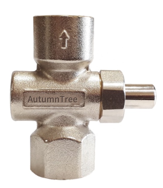 Manual Push Button Shut-Off Valve for Water and Oil Ball Structure Control