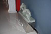 Taille personnalisée hôtel décor moderne corps humain moderne dame Figurine sculpture blanc pur marbre Art danse grosse femme Sexy Sculpture