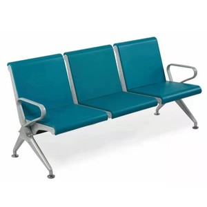 Silla de espera Pinyin de 3 plazas con reposabrazos para hospital, banco o vestíbulo - Product Image 1